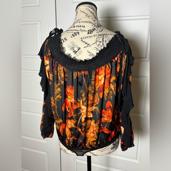 Free People Born To Love Bodysuit Top Midnight Combo Black - Picture 7 of 12